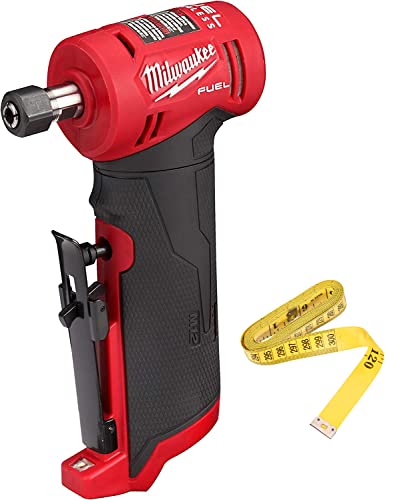 Milwaukee M12 Fuel 12V Lithium-Ion Brushless Cordless 1/4 In. Right Angle Die Grinder (Tool-Only) + Tape Measure #TOP6