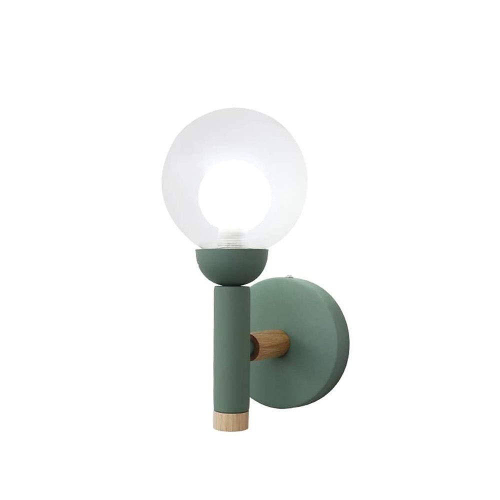OZBMA Wall Mounted Light Lamp Simple Modern Lamp,Creative Nordic Bedroom Bedside Corridor Aisle Hotel Glass Ball Decorative Lighting Reading