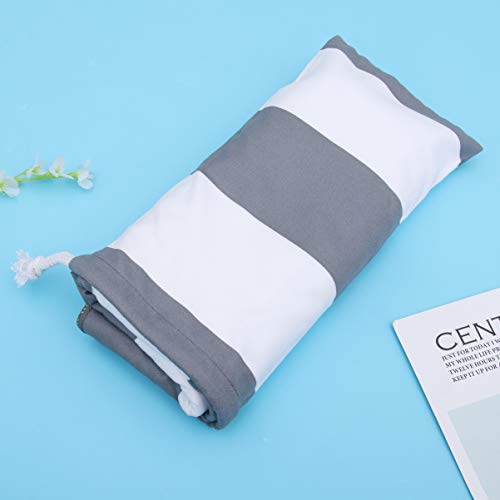 Topathy 2 peças de toalhas de praia listradas de microfibra, toalha de praia, toalha de banho macia,