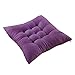 AGDLLYD Cuscini di Seduta Cuscino Sedia 40x40x5cm per Interno ed Esterno - Molti Colori - Imbottitura Spessa Cuscino Trapuntato/Cuscino per Pavimento (Viola Scuro)