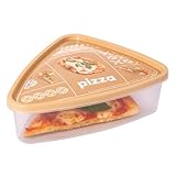 Plasutil Reusable Pizza Storage Container, Fits 16" Slices, Microwave and Freezer Safe, Airtight Lid, BPA-Free Pizza Slice Container to Organize & Save Space (1 Pack)
