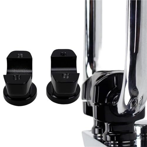 Kit de rehausseurs guidon CNC noir 1 1/4" en aluminium usiné pour Softail Breakout
