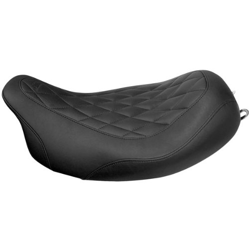 Mustang Wide Tripper Diamond Stitch Solo Seat for Harley Davidson 1997-2007 FLH