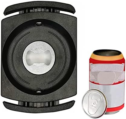 Beer Can Opener, Soda Can Opener, Two-In-One Can Opener Remover, Safety Easy Manual Cuts Can Top Opener Remover, Sip Can Top Opener for 8-19 Oz Beverage Cans(Black)