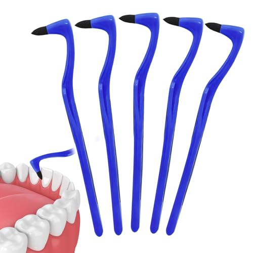 5 PCS Teeth Stain Eraser,Professional Plaque Remover for Teeth,Teeth Polishing Cleaning Kit,Professional Tartar Cleaning Tool Removes Plaque and Impurities Whitening Oral Hygiene Care Tool (Blue)