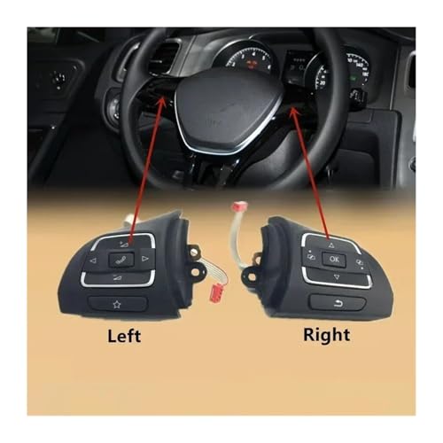 Bouton volant multifonction pour remplacer commandes usées VW - 3