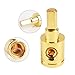 Amp Input Reducer Brass with Gold Plated 0 Gauge Car Audio Power/Ground Amp Input Reducer Adapter 2Pcs