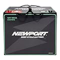 Newport 12V50Ah Deep Cycle Heavy-Duty Marine Battery, Lightweight & Sealed AGM, Trolling Motor Compatible