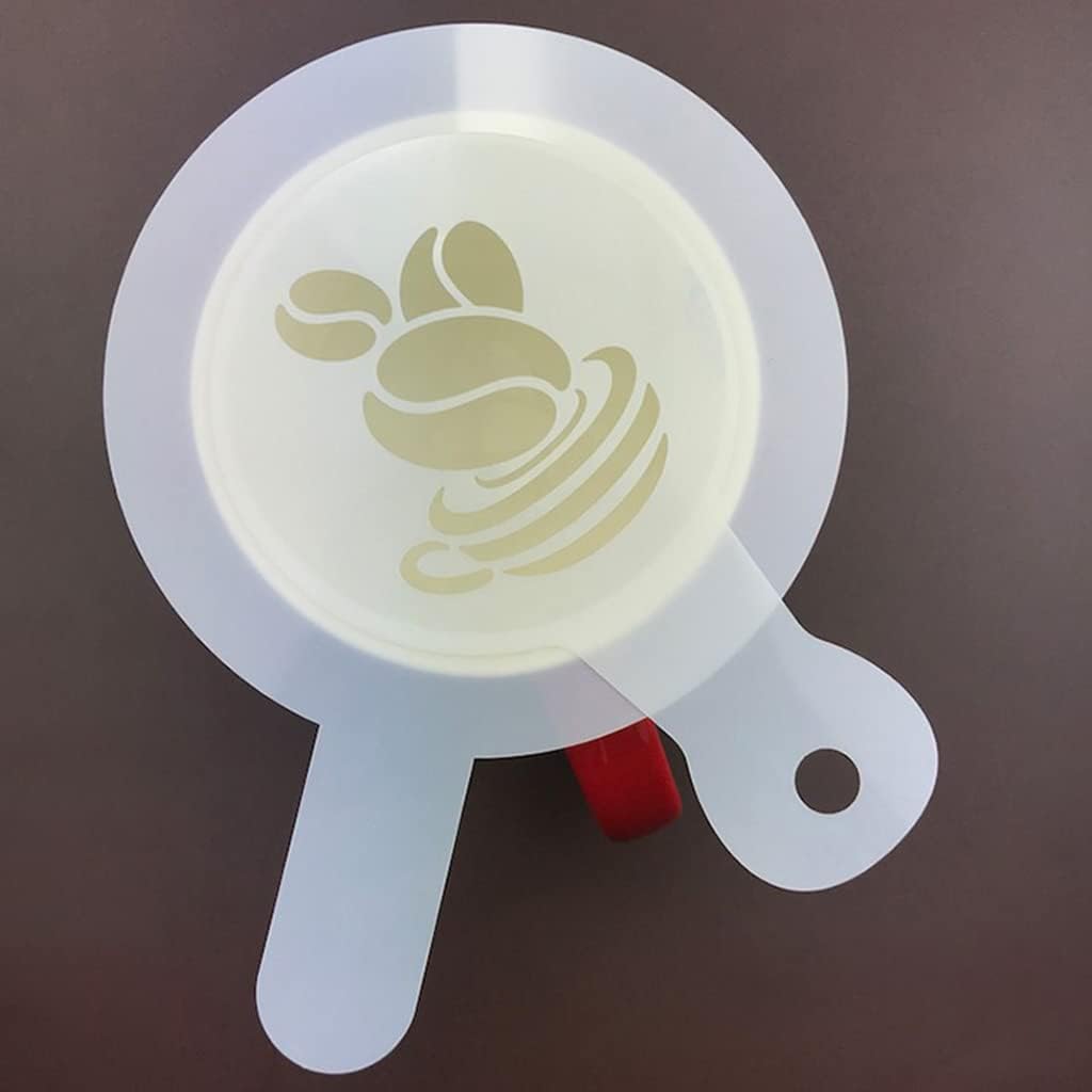 19Pcs/Set Coffee Decorating Stencils Foam Latte Art Molds Drawing Template Reusable Baking Tools For Cake Cookie Hot Chocolate