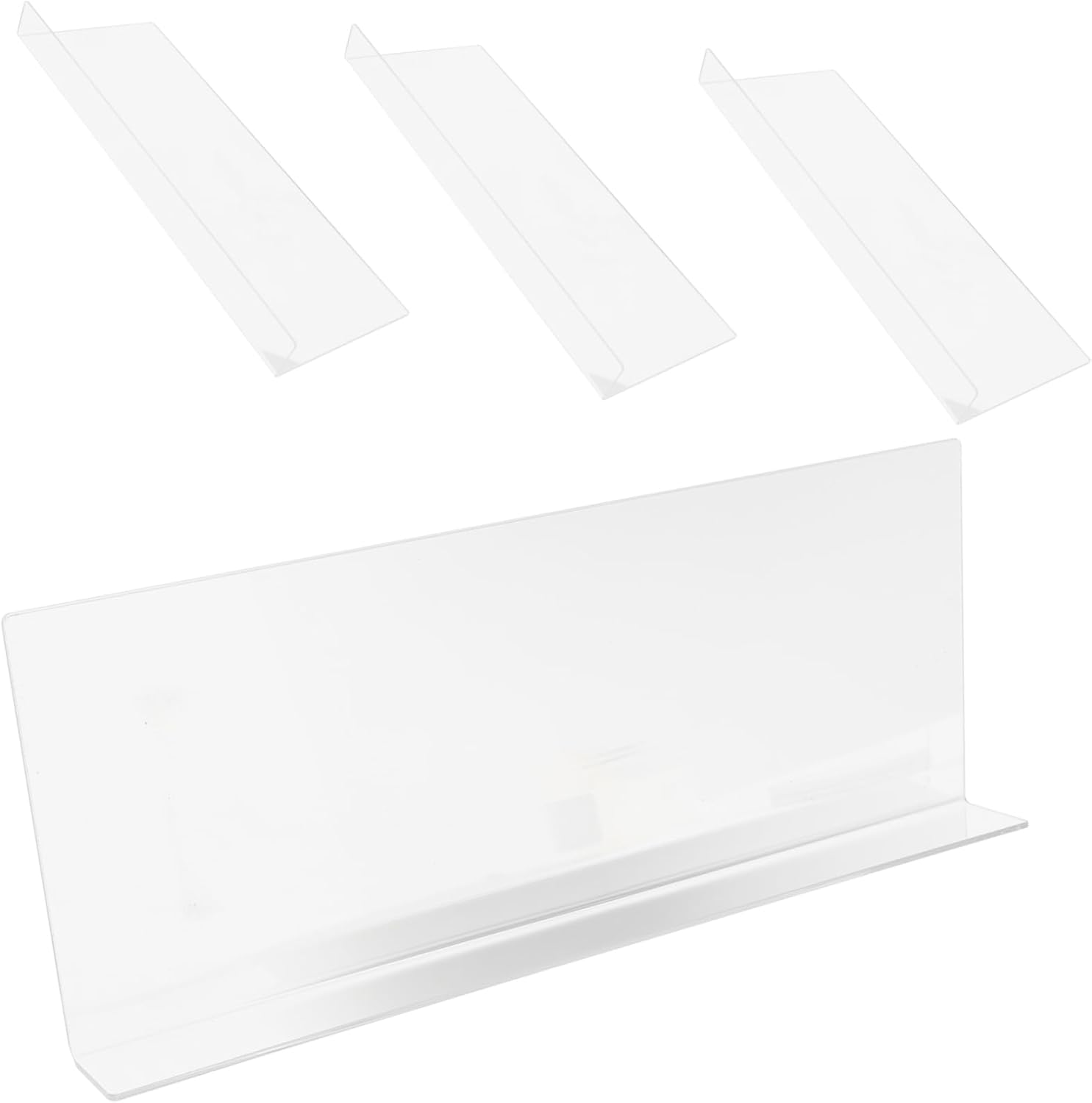 PRETYZOOM 12pcs Clear Shower Splash Guard Bathtub Corner Water Barrier for Washbasin and Sink Material Easy Installation Prevents Keeps Bathroom Dry and Tidy