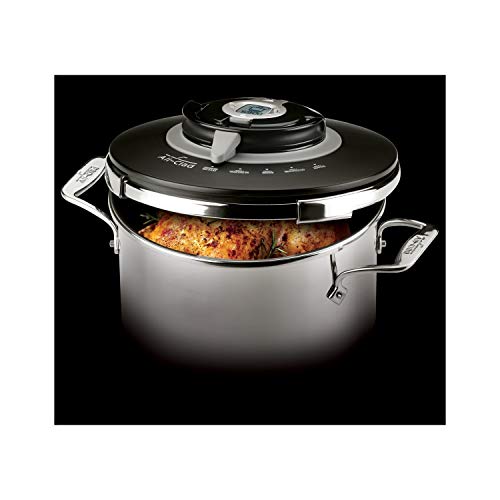 All-Clad Specialty Stainless Steel Pressure Cooker with Steaming Basket 8.4 Quart Oven Broiler Safe 600F Pots and Pans, Cookware Silver - Thumbnail 7