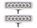 Tree Leds Marine Led Light Spreader T-Top Deck Light Spreader Beam Cold White (Set of 2)