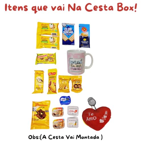 Presente Criativo Dia Das Mães, Cesta De Café Da Manhã ou Chocolates (Cesta De Café da Manhã)