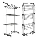 Tendedero Vertical Plegable de 4 Niveles – Base Plegable, 50 kg – Gris – CAMBURVERDON®