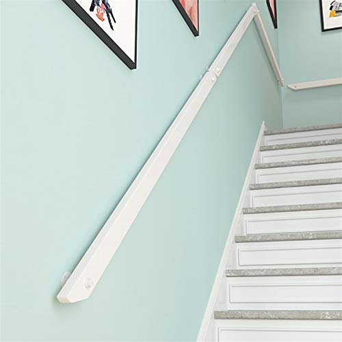 Main courante en bois blanc de 300 cm pour la sécurité des escaliers intérieurs