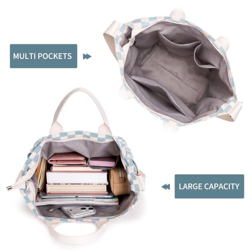 Image of KALIDI Corduroy Tote Bag, Large Slouchy Hobo Messenger Crossbody Bag