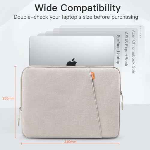 JETech Pokrowiec na Laptopa dla 13-14 Cala MacBook Neo (A18 Pro), MacBook Air/Pro (M1-M5) 2020-2026, 13-13,6 Cala Notebook, Wodoodporny Torba Etui z Kieszenią (Księżycowa Poświata)