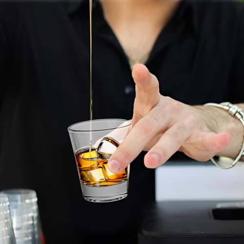 QTLCOHD 48 Pack 2 oz Shot Glasses, Clear Shot Glass Bulk, Small Shot Cup Glasses Set with Heavy Base for Vodka, Whiskey, Tequila, Espresso, Liquor