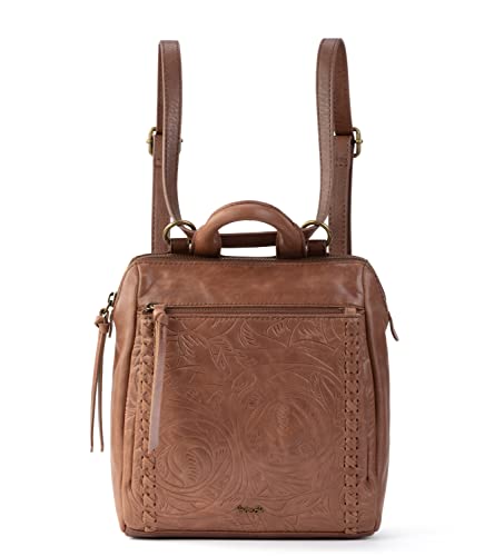 The Sak Women's Loyola Mini Convertible Backpack In Leather, Teak Leaf Embossed, One Size #TOP7