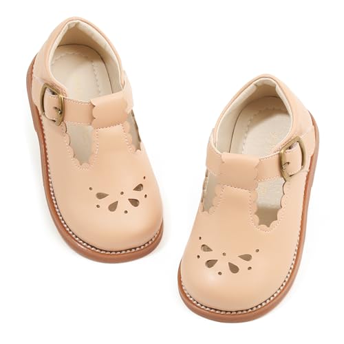 Image of PHIRAMIN Toddler Girl Mary Jane Dress Shoes-Little Girl School Uniform Shoes for Wedding Party
