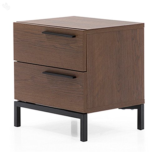 Capriyo Zen Bedside Table (Natural Finish, Dark Brown) Amazon.in