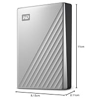 WD My Passport Ultra externe Festplatte 4 TB (mobiler Speicher, Metallgehäuse, herunterladbare Software, automatische Backups, Passwortschutz) Silber - auch kompatibel mit PC, Xbox, PS4 und PS5 – Ansicht 6