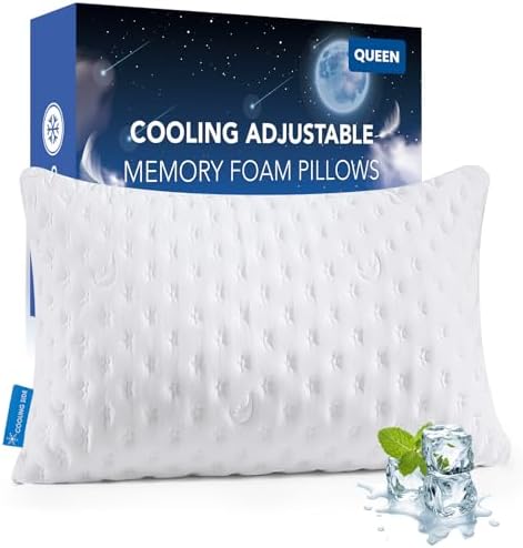 KUCEY Cooling Side Sleeper Pillow for Neck and Shoulder Pain, Lux...