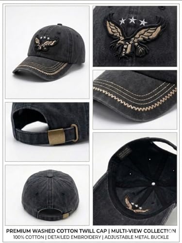 Image of Men's Cotton Baseball Cap, Adjustable Back Closure, Unisex, Casual Style, for Outdoor Lifestyle