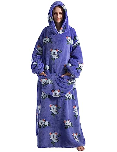 Shamdon Home Collection Longue Sweat à Capuche, Pull Couverture à Capuche, Capuchon Sherpa Peluche à Manches TV Plaid Couvertures Femme Homme – vue 2