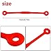 Andux Tennis Racket Vibration Dampeners Squash Racket Shock Absorber Silicone Tennis String Shock Damping Pack of 8 BZQ-05 (Red)