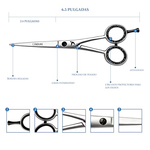 Variante de Candure tijeras peluqueria 6 pulgadas acero japonés