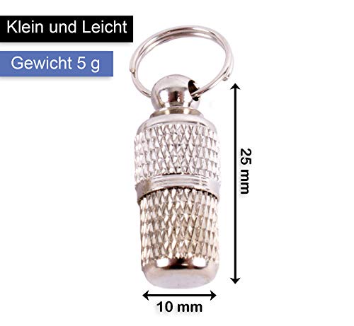 Aribari 2 x Adressanhänger geriffelt für Hunde und Katzen, Halsbandanhänger, Namensschild auch für kleine Tiere geeignet, Anhänger zur Tierkennzeichnung, aus Metall und wasserdicht
