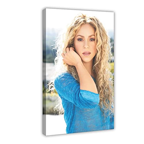ENQIAOZHANG Imprimir En Lienzo 60x80cm Shakira 06 Poster e Wall Art Modern Family camera da letto Decor Senza Cornice