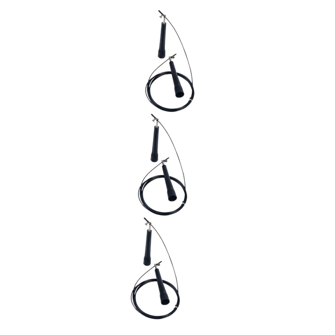 TOYANDONA Cuerda De Salto De Velocidad Salta La Cuerda Pesada Mangos Cable De Gimnasio Mango De Cuerda De Salto De Atletismo Saltar Cuerdas para Hacer Ejercicio Gimnasia SOGA Negro