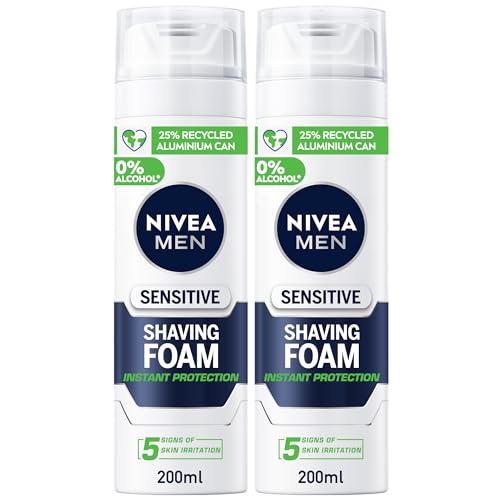 NIVEA MEN Shaving Foam Sensitive Chamomile & Hamamelis 2x200ml