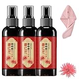 Saffron Hair Blackening Spray, Black Hair Spray, Saffron Hair Spray, Natural Plant Saffrons and Polygonum Multiflorum Essence Spray, Improve Dryness and Frizz, For All Hair Types