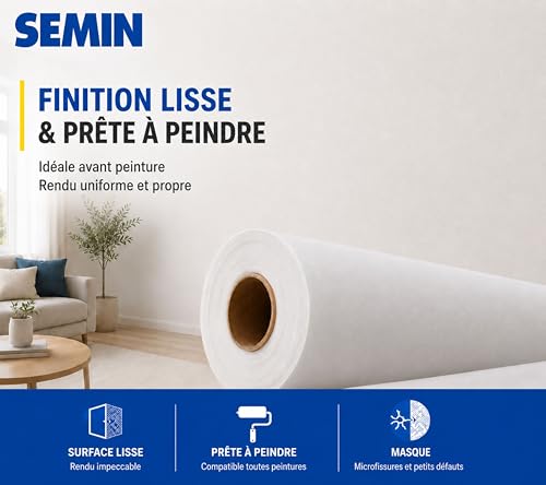 Toile de rénovation Semin pour rénover le salon sans enduit - 7