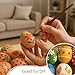 SallyFashion 8Pcs Wooden Faux Fake Eggs, Dummy Eggs Help Laying Hen, Poultry Mannequin Nest Eggs, Food Toy