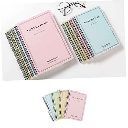 Bloc-notes couverture simple en carton blanc Uonlytech A5 à double spirale - 7