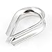 uxcell 10 x 304 Stainless Steel 4.8mm 3/16" Wire Rope Cable Commercial Thimbles Lifting Gear