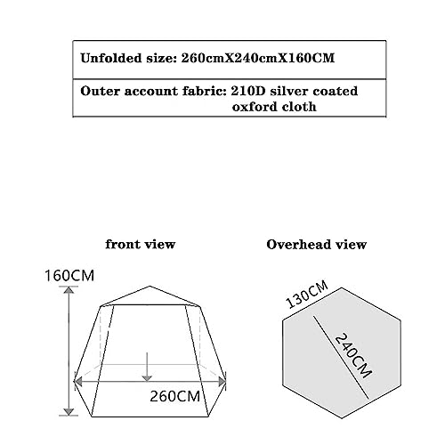 Carpa Hexagonal Automática para Camping 8 Personas miniatura 3