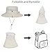 Kids Wide-Brim Sun-Hat UPF 50+ UV Protection Bucket Hat Safari-Boonie for 5-9 Years Boys Girls Beige