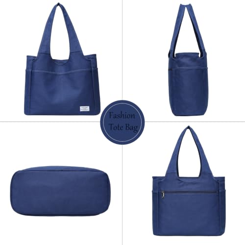 Image of KYALOU Utility Large Tote Bag, Women Casual Shoulder Bags for Work School Gym Beach Travel Shopping Grocery