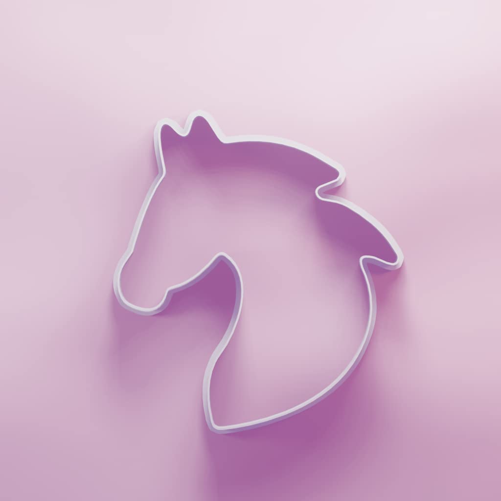 Horse Head Cookie Cutter - 3 Sizes, White, 7cm - Image 3