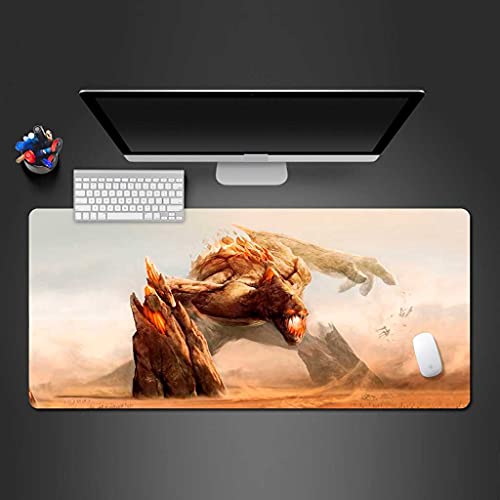 Tapis de souris gamer xxl tapis grand format anti-glissant contre les douleurs de poignet