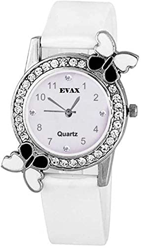 Evax Trendy Premium Butterfly Girls Watch (White) (B09QMQC8WZ) Amazon Price History, Amazon Price Tracker
