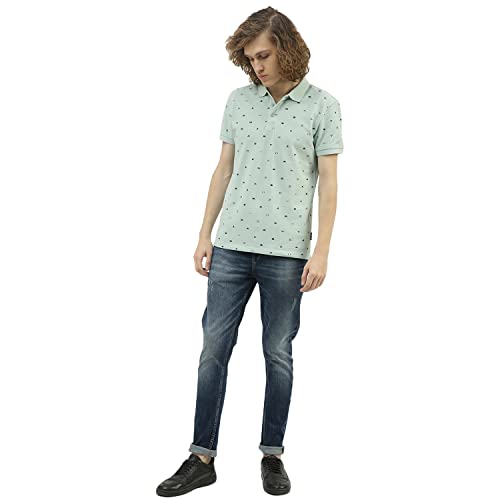 Image of UNITED COLORS OF BENETTON Men's Mid Rise Carrot Fit Jeans