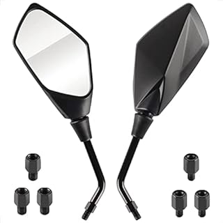 Evermotor Universal Motorcycle Rearview Mirror Set E4 E-MARK E-Approved Quad Scooter ATV Moped