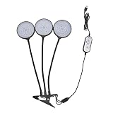 Lampada da coltivazione a LED da 45 W Lampada da coltivazione a tre teste pieghevole in modo flessibile Alimentatore USB Base in alluminio per piantagioni di piante grasse da