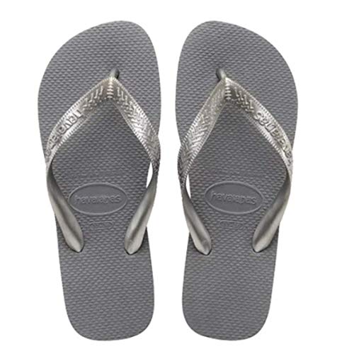 Chinelo Top, Havaianas, Adulto Unissex, Cinza Aço, 39/40
